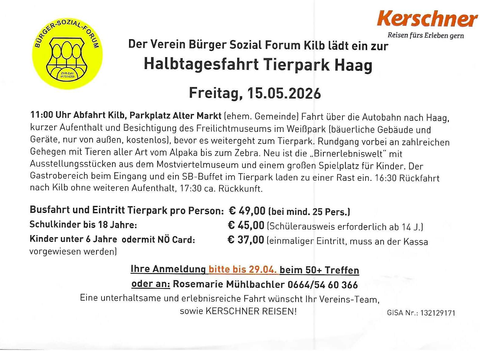 Ausflug Haag 15 5 26